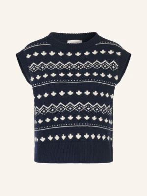 Weekend Max Mara Kamizelka Swetrowa Savana blau
