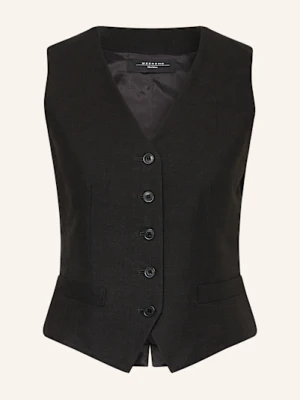 Weekend Max Mara Kamizelka Typu Blezer Pace Z Lnem schwarz