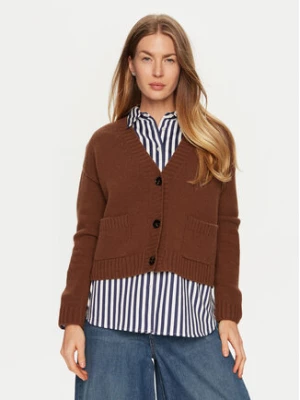 Weekend Max Mara Kardigan Arad 2425346042 Brązowy Relaxed Fit