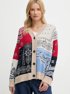 Weekend Max Mara kardigan bawełniany BAOBAB damski kolor granatowy 2525346051600