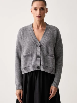Weekend Max Mara kardigan damski wełniany WKDFILMATO szary