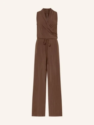 Weekend Max Mara Kombinezon Z Dżerseju Tropico W Stylu Kopertowym braun