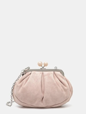 Weekend Max Mara kopertówka skórzana VALOIS kolor różowy 2525516164600