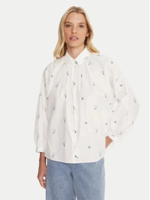 Weekend Max Mara Koszula Gilly 2515111132 Biały Relaxed Fit
