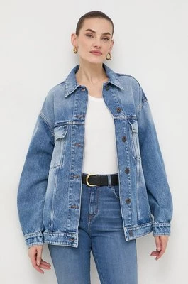 Weekend Max Mara kurtka jeansowa damska kolor niebieski przejściowa 2415041071600