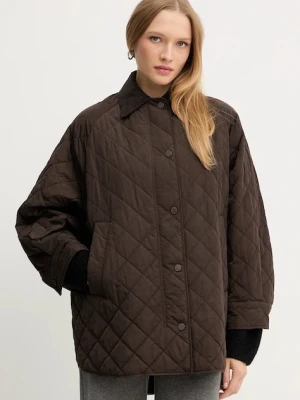 Weekend Max Mara kurtka PEPATO kolor brązowy przejściowa oversize 2525496102600