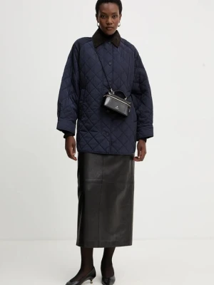Weekend Max Mara kurtka PEPATO kolor granatowy przejściowa oversize 2525496102600