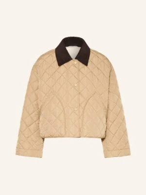 Weekend Max Mara Kurtka Pikowana Kaki beige