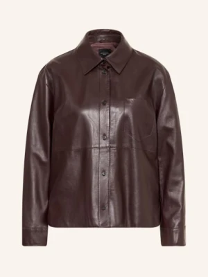 Weekend Max Mara Kurtka Skórzana Scatola rot