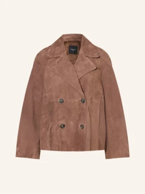 Weekend Max Mara Kurtka Skórzana Sospiro braun