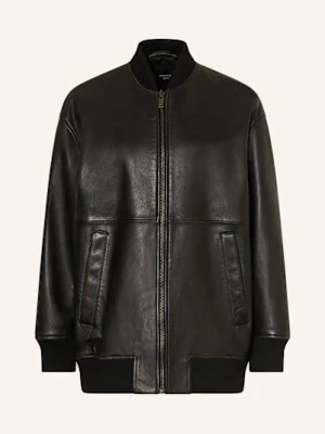 Weekend Max Mara Kurtka Skórzana Tattico schwarz