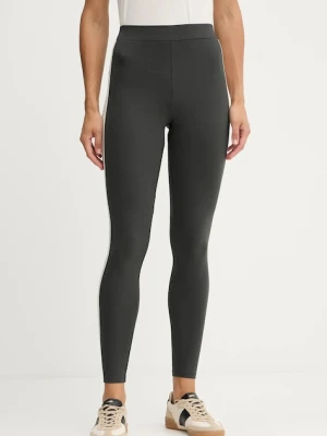 Weekend Max Mara legginsy BASILIO damskie kolor szary z nadrukiem 2525786061600