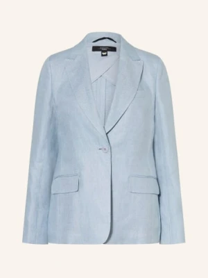 Weekend Max Mara Lniana Marynarka Nalut blau