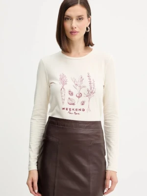 Weekend Max Mara longsleeve RENOIR kolor beżowy 2525946032600