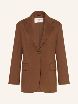 Weekend Max Mara Marynarka Asta braun CIEMNOBRĄZOWY