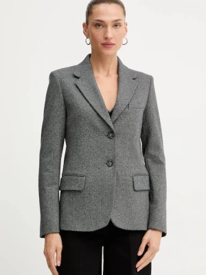 Weekend Max Mara marynarka z dodatkiem wełny DILLY kolor szary jednorzędowa 2525916022600