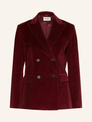Weekend Max Mara Marynarka Z Sztruksu Katanga rot CIEMNOCZERWONY