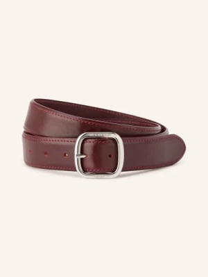 Weekend Max Mara Skórzany Pasek Aereo rot