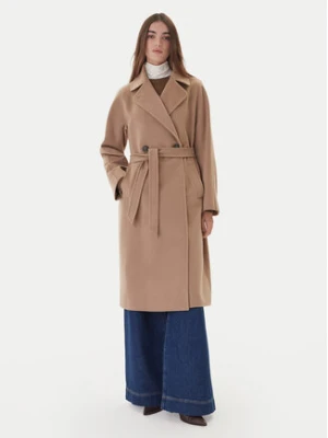 Weekend Max Mara Płaszcz przejściowy Cascia 2525016072 Beżowy Regular Fit