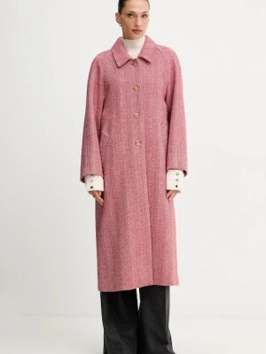 Weekend Max Mara płaszcz UGOLA kolor czerwony 2525016016600