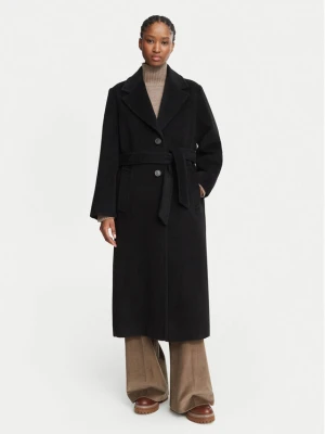 Weekend Max Mara Płaszcz wełniany Bronte 2625016112 Czarny Regular Fit