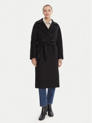 Weekend Max Mara Płaszcz wełniany Resina 2525016031 Czarny Regular Fit