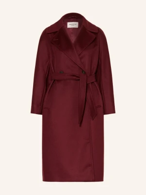 Weekend Max Mara Płaszcz Wełniany Resina rot CIEMNOCZERWONY