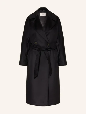Weekend Max Mara Płaszcz Wełniany Resina schwarz CZARNY