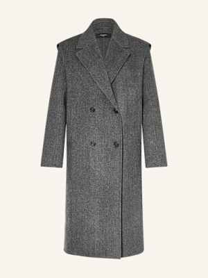 Weekend Max Mara Płaszcz Wełniany Sabadel Z Odpinanymi Rękawami grau