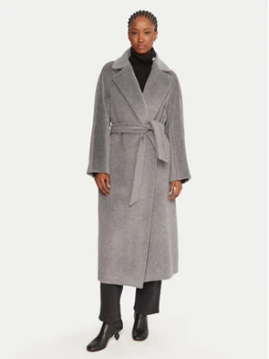 Weekend Max Mara Płaszcz wełniany Tempera 2525016082 Szary Regular Fit