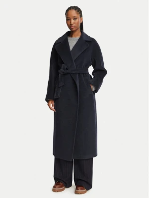 Weekend Max Mara Płaszcz wełniany Tempera 2625016072 Granatowy Regular Fit