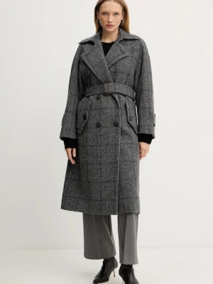 Weekend Max Mara płaszcz z dodatkiem wełny SESTRI kolor szary 2525016122600