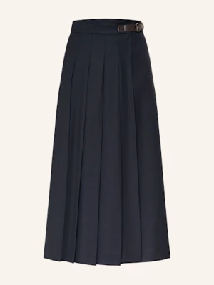 Weekend Max Mara Plisowana Spódnica Fastoso blau