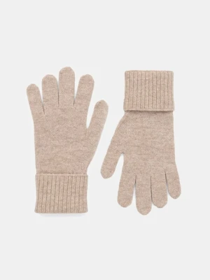 Weekend Max Mara rękawiczki wełniane ZAMIANEW damskie kolor beżowy 2525566055600