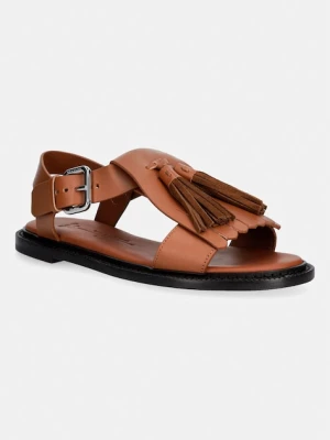 Weekend Max Mara sandały damskie skórzane Wkaarte