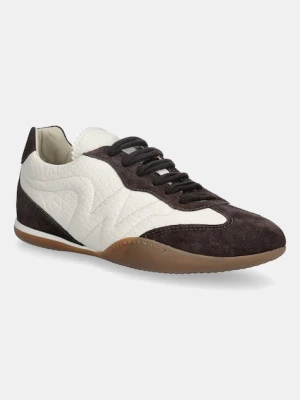 Weekend Max Mara sneakersy skórzane Wkalancia kolor beżowy 2615761074600