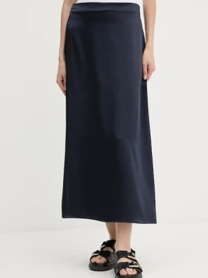 Weekend Max Mara spódnica ANGELO kolor granatowy maxi rozkloszowana 2525106041600