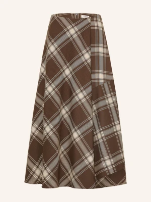 Weekend Max Mara Spódnica Lanoso W Stylu Kopertowym braun brązowy