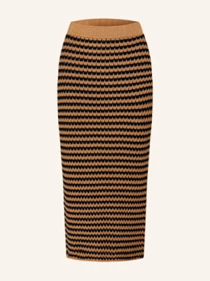 Weekend Max Mara Spódnica Szydełkowa Brenta braun