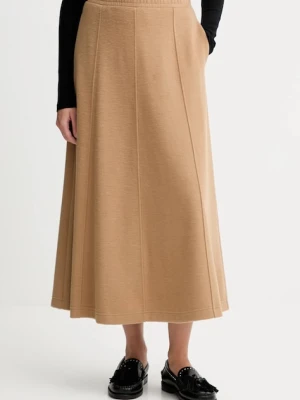Weekend Max Mara spódnica z dodatkiem wełny CIRCEO kolor zielony midi rozkloszowana 2525776022600