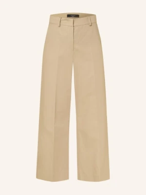 Weekend Max Mara Spodnie Culotte Zircone beige