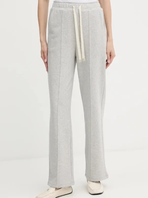 Weekend Max Mara spodnie dresowe FOLK damskie kolor szary gładkie 2525786011600