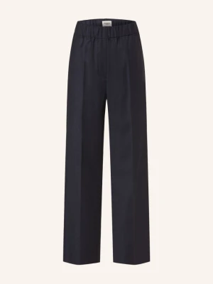 Weekend Max Mara Spodnie Flanelowe Hateley blau GRANATOWY