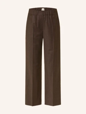 Weekend Max Mara Spodnie Flanelowe Hateley braun CIEMNOBRĄZOWY