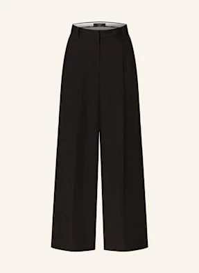 Weekend Max Mara Spodnie Marlena Veliero Z Lnem schwarz