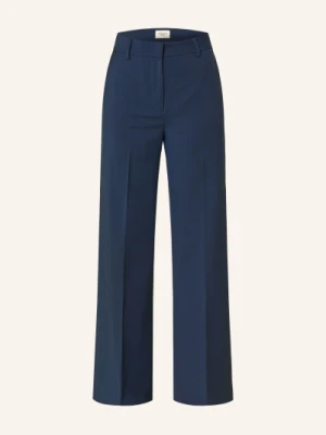 Weekend Max Mara Spodnie Marlene Visivo blau GRANATOWY