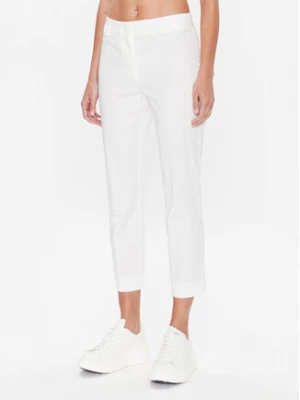 Weekend Max Mara Spodnie materiałowe 2351310631 Biały Slim Fit
