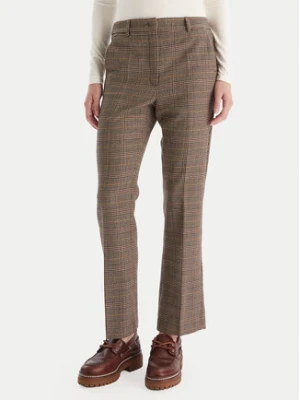Weekend Max Mara Spodnie materiałowe Baco 2525136042 Brązowy Regular Fit