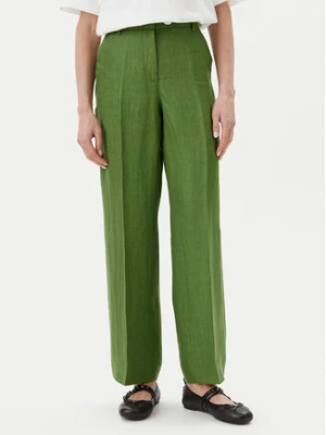 Weekend Max Mara Spodnie materiałowe Malizia 2515131052 Zielony Regular Fit