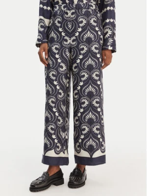Weekend Max Mara Spodnie materiałowe Ottico 2615131011 Granatowy Wide Leg